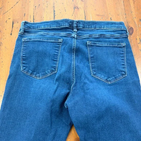 Banana Republic Sculpt Skinny Stretchy Jeans Blue Dark Wash Womens 32/14 Denim - Picture 6 of 12